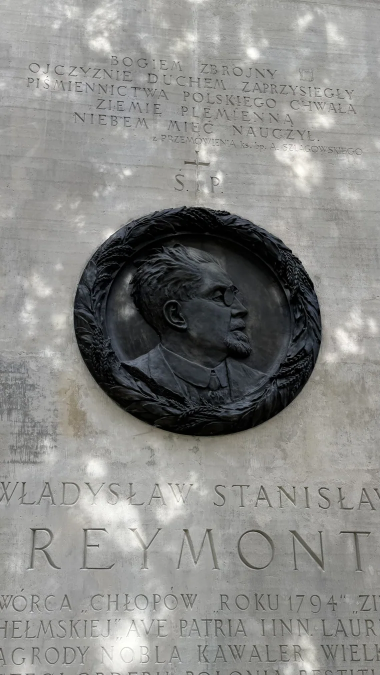 Memorial associated with Władysław Reymont at Old Powązki